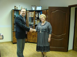 With director of Gamma Education Center, Moscow 2012